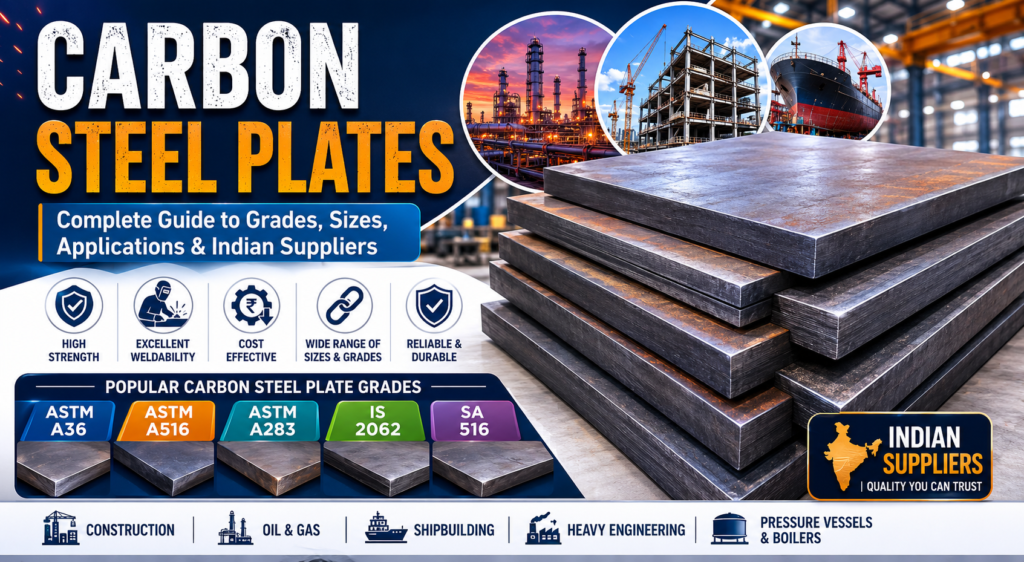 Carbon steel plates for industrial applications